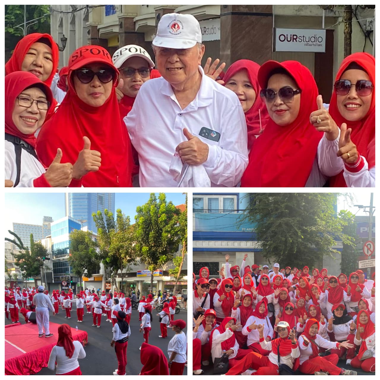Semarak Senam Bersama KJS di Car Free Day Tunjungan: Wujud Nyata Gerakan Hidup Sehat
